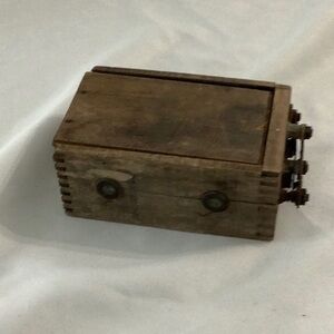 Vintage Ford Model T wood box battery ignition coil.